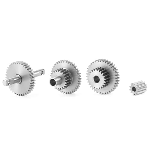 Stainless Steel 9.7:1 Overdrive Transmission Gear Pinion Set for TRX4M Upgrades 1/18 RC Crawler Car