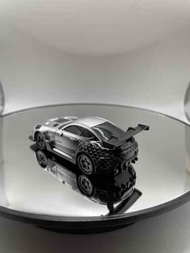 Mini RC Drift Car 1:64 Scale, Remote Control Car with LED Lights & 2-Speed Modes, Upgraded 2.4G Wireless Radio Remote Control for Multi-Users Race (Silver) - color: Gtr-gray