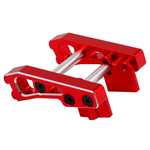 Aluminum Alloy Rear Wing Mount for Arrma 1/14 Typhon GROM Upgrade Parts (Red) - color: Red