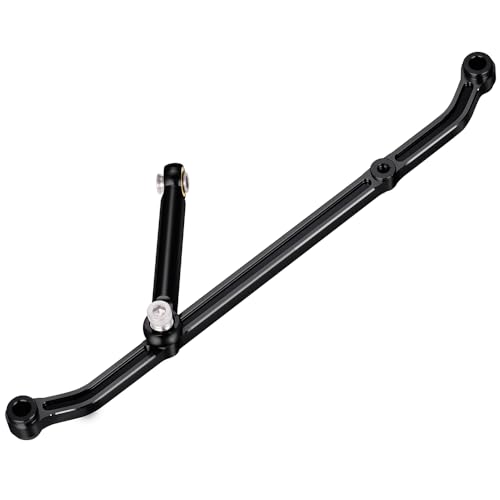 MOHERO Aluminum Steering Link Arm Tie Rod for Axial SCX10 Upgrade - color: Black