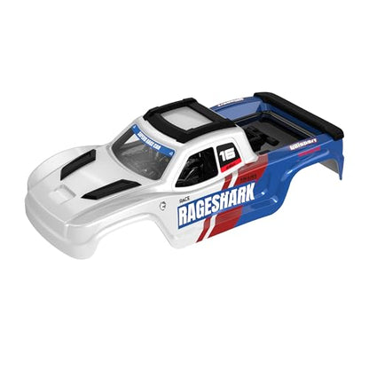 UDIRC UD1611 RC Car Body Shell, White & Blue Color 1:16 Scale Compatible with UD1611, Part Number P16-040A