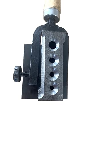 2 in 1 Reversible Wire Plate Ingot Mold, 4 Round Hole | Melting Casting Refining, Gold Silver Copper Aluminum Brass, Precious Metals - size: R-4/5/6/8mm