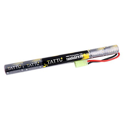 TATTU 8.4V NiMH Airsoft Battery,1600mAh Butterfly Nunchuck Stick Battery with TMY Connector for Airsoft