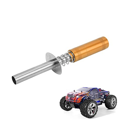 Alomejor Glow Plug Igniter Lightweight Compact RC Engine Starter for HSP 80103 Aircraft Ships (Gold) - color: Gold