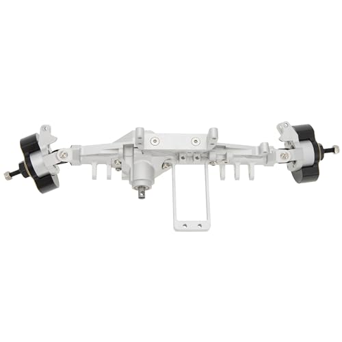 MEUS RACING Capra 1.9 Portal Axles Kit with Isokinetic 3-Section CVDs and Ackerman Steering Structure for Axial Capra 1.9 4X4 and DIY SCX10 SCX10 II Upgrades Parts (Standard-Silver) - color: Standard-silver