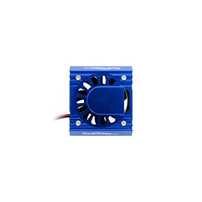Aluminum Motor Heatsink Cooling Fan For 1/10 540 / 550 Size Motor GUN Fits : Castle Creations Assosicated Hpi Axial Duratrax Vatterra ECX RC4WD Traxxas Tamiya Arrma (Blue)