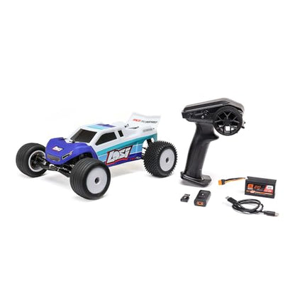 Losi 1/18 Mini-T 2.0 2S 2 Wheel Drive RTR Brushless Stadium Truck Battery & Charger Included Blue LOS-1056T2 - color: Blue