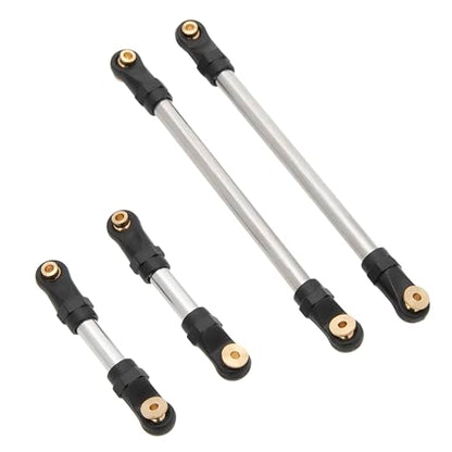 MEUS Racing SCX24 Links High Clearance Chassis Links & Steering Links Set for Axial 1/24 SCX24 Deadbolt AXI90081 B17 AXI00004 RC Crawler (Aluminum Alloy) - color: Aluminum