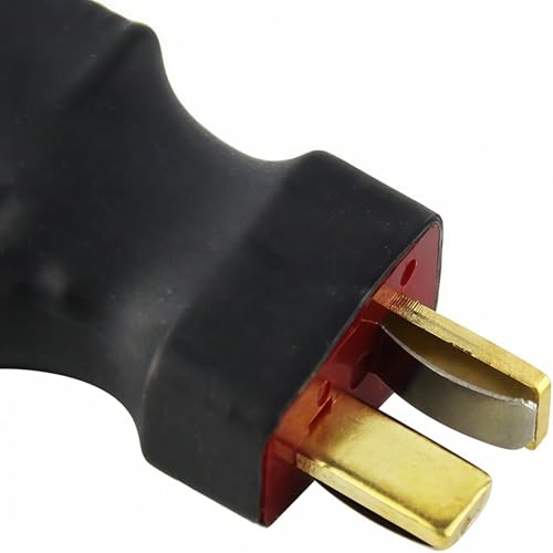 4 Pack Male Deans-T Plug Connector Adapter Compatible with TRX Wireless Converter for RC Battery Charger Slash Conversion Adapter with Storage Box