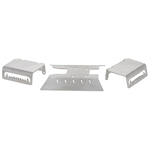 MEUS RACING Stainless Steel Skid Plate Chassis Armor Kit for AXIAL 1/18 UTB18 Capra Crawler Car Upgrades Parts