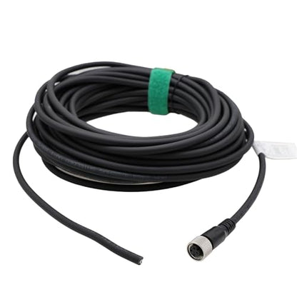 M12 A-Coded 4-pin Female Power Supply Cable to Open for Absolute Encoder Multiturn Industrial Automation DeviceNet CANopen IO Module Fieldbus 100m - color: 4 pin female to open, size: 100m