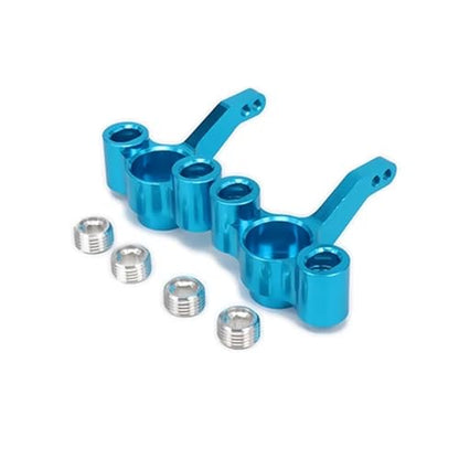 Steering Knuckle Models For FS For Racing 53810 1/10 2pcs Alloy Aluminum Steering Hub Carrier(L/R) Knuckles 511484 Rc Truck For Buggy Car Upgraded Parts(Blue) - color: Blue