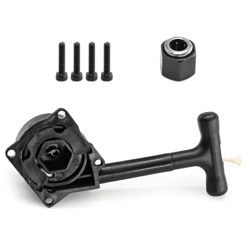 R020 Engine Pull Starter & 12mm One Way Bearing R025 Hex Nut Compatible with 1/10 RC Nitro Trucks Vertex VX 16 18 SH 21 Engines