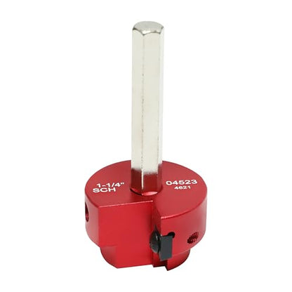 HFS(R) 1-1/4" PVC Pipe Reamer Tool - Fits 1/2" Drill, PVC Fitting Saver & Plastic Pipe Fitsting Reamer Socket Saver Plumbing Tool for Schedule 40 Plastic Pipes - size: 1.25 Inch