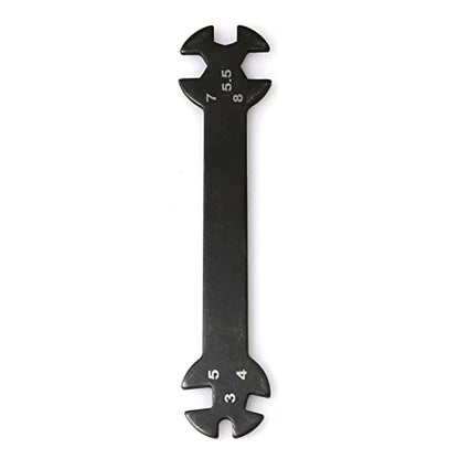 RLECS RC Car Multi-Function Tool - 6 in 1 Special Wrench 3/4/5/5.5/7/8MM for Turnbuckles & Nuts