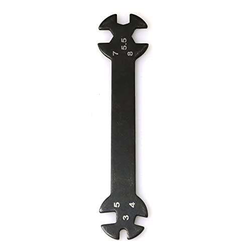 RLECS RC Car Multi-Function Tool - 6 in 1 Special Wrench 3/4/5/5.5/7/8MM for Turnbuckles & Nuts