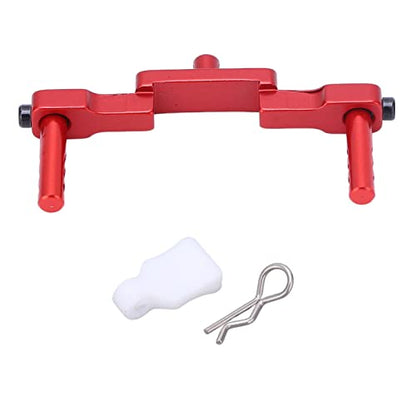 RC Body Post Mounts, CNC Machined Aluminum Alloy RC Front Mount Shell Column Compatible with SCX24 1/24 RC Cars Adhesivetapes Body Parts(Red¡ê?