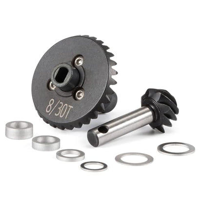 Overdrive Underdrive Helical Axle Gear Set 24/8T 27/8T 30/8T 33/8T for Axial SCX10 AR44 AR45 Capra Axle VS4-10 F9 Phoenix F10 (30T 8T) - color: 30t 8t