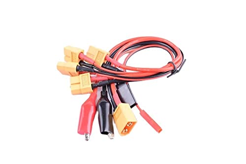 Replacement Part For 4 Pcs Female XT60 Charge Cable Set JST Croc Clips For RC Charger Mini B6AC