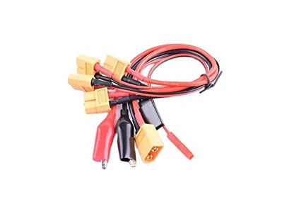 Replacement Part For 4 Pcs Female XT60 Charge Cable Set JST Croc Clips For RC Charger Mini B6AC