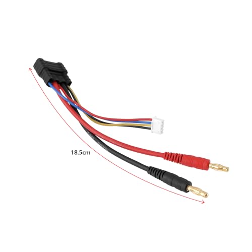 1x RC Car Lipo Battery Connector Cable Adapter 3S Hard-Case Battery Harness Connector with JST-XH Balance Plug Compatible with T-raxxas TRX 1/8 RC Car