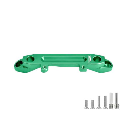 GPM Front Upper Shock Tower Brace 6061-T6 Alloy for Axial SCX10 III Jeep JLU CJ-7 Ford Bronco Chevy K10 Rock Crawler (Green) - color: Green