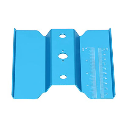 Aluminum Alloy Work Stand for RC Car 1/8 1/10, Stable Height Adjustable Repair Station for Remote Control Car , Blue 5.5 x 5.2 Inch 9.9 Oz