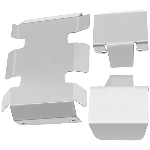 Stainless Steel RC Skid Plate RC Chassis Armor Axle Armor Protector Guard Compatible with MST CFX/CMX 1/10 RC Crawler Car