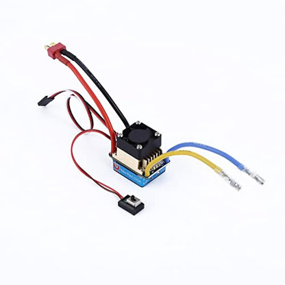 Replacement Part For 1pcs ESC Rain 320A Waterproof ESC 3S With Cooling Fan 5V 3A BEC T-Plug For 1/10 RC Car - (Color: With Cooling Fan) - color: with cooling fan