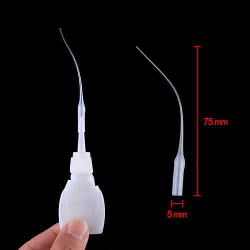 RC Tire Glue Tips Pack of 100, 75 mm Long (5 mm Outer Diameter) | CA Glue Applicator Nozzles and Micro Extenders for Art, Model Boats, Crafts, Guitar Fret Slots, Fine Repairs and DIY Projects