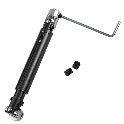 1Pair ShareGoo Aluminium Alloy RC Car Drive Shaft 103-148mm Universal Joint CVD DriveShaft Compatible with Axial SCX10 Tamiya CC01 D90 RC4WD TF2 HSP Redcat 1/10 RC Crawler (Black) - color: Black