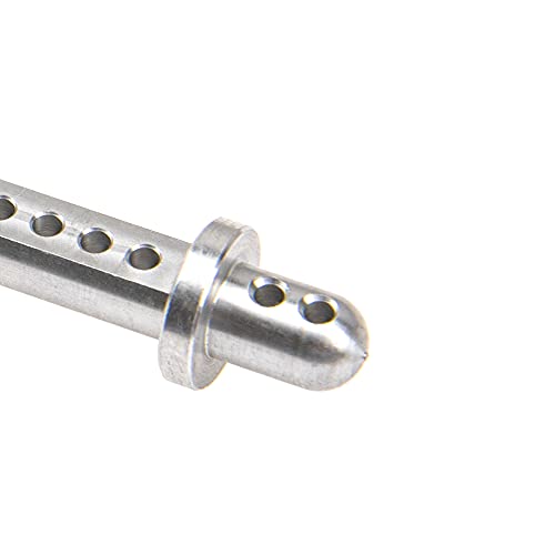 Aluminum Alloy RC Body Post Mounts Compatible with Axial SCX10 1/10 4WD RC Crawler Cars (Silver) - color: Silver