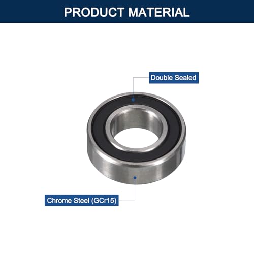689-2RS Deep Groove Ball Bearings, ID 9mm x OD 17mm x Width 5mm Miniature Bearings, Double Rubber Sealed Ball Bearing Pre-Lubricated Chrome Steel Z2 Lever 20pcs - size: 689-2RS 9x17x5mm