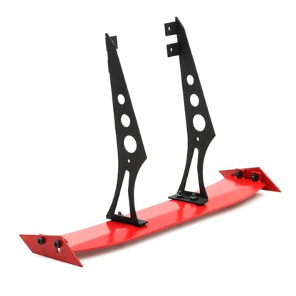 1/10 RC Car Spoiler, Aluminum Alloy Rear Wing, Universal Metal Tail Wing for 1/10 Scale On-Road Drift Racing Car, TT01,TT02,4-TEC, Red
