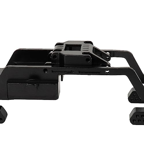 TRX4M CNC Aluminum Alloy One Body Chassis Kit Frame Girder for 1/18 RC Crawler Car TRX4-M Upgrade Parts - color: Black