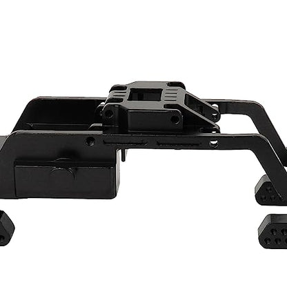 TRX4M CNC Aluminum Alloy One Body Chassis Kit Frame Girder for 1/18 RC Crawler Car TRX4-M Upgrade Parts - color: Black