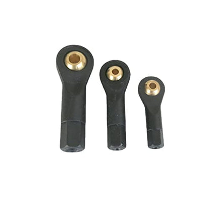4pcs Nylon Ball Head Universal Ball Head Nylon Link Rod End Ball Joint Head for RC Crawler Car M2 M3 M4 M5 - color: M4 Non-threaded Pull Rod Hole (3mm Ball Head Hole)
