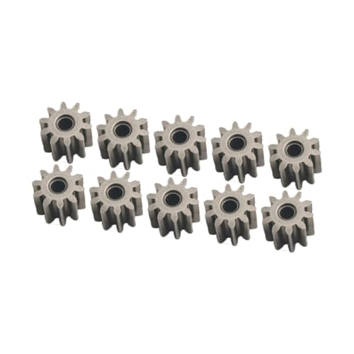 10Pcs RC Motor Pinion Gear Set, Metal 10T Replacement for 1/12 MN99S2 MN78 MN82 MN168 Crawler Truck Upgrade Parts