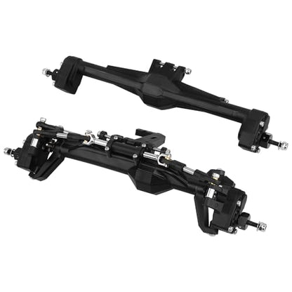 Nylon Front & Rear Portal Axle with Scale Hydraulic Ram for 1/10 RC Crawler Vanquish H10 Optic Capra UTB10 Upgrade