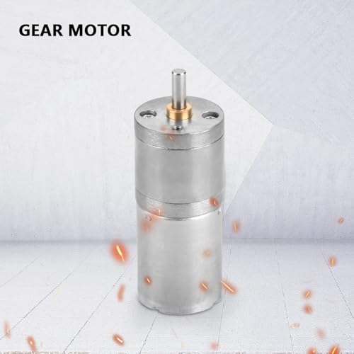 12V Mini DC Motor, 1000RPM Micro Electric Gear Motor Metal Reversible High Torque Speed Reduction Shaft 25mm for PCB DIY RC Car Robot Model Drive Electric Drill Gear Box(1000RPM) - size: 1000RPM