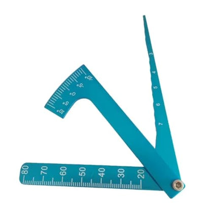 Rc Accessories for 1/8 1/10 RC Car Set for Up Tool Chassis Suspension Wheel Camber Ride Height Guage(Blue) - color: Blue