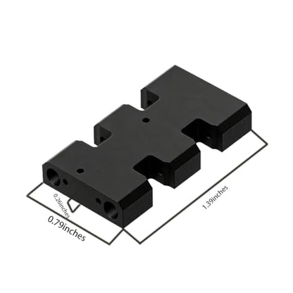 Skid Plate Compatible with DLux NOD-24 Transmission, Compensated Chassis Skid, RC Crawler Chassis Accessory, Transmission Mount Upgrade