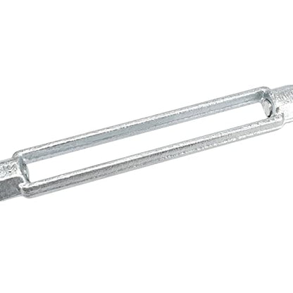 4 Pack M12 Galvanized Steel Turnbuckle, 1/2 Inch Heavy Duty Jaw and Jaw Turnbuckle, Weather Resistant Forged Turnbuckle for Tension Cable, Rope, Chain, 2200 lbs Working Load