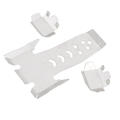 RC Chassis Armor Set Fit for VS4-10 Phoenix 1/10 RC Crawler Upgrades Parts with RC Front Rear Axle Protector Skid Plate