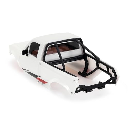 RC Spare Part Compatible with TRX4M for Defender for Bronco for Pickup Hard Body Shell with Bed Rack 1/18 RC Crawler Car Upgrade Parts(White) - size: White