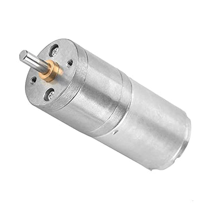 12V Mini DC Motor, 200RPM Micro Electric Gear Motor Metal Reversible High Torque Speed Reduction Shaft 25mm for PCB DIY RC Car Robot Model Drive Electric Drill Gear Box(200RPM) - size: 200RPM