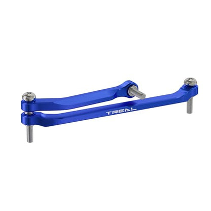 TREAL 7075 Aluminum Front Steering Links for Axial SCX30(Blue) - color: Blue