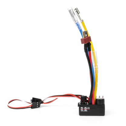 1/10 Rc Car Speed Controller,Waterproof 60A ESC Brushed Electronic Speed Controller for 1/10 RC Car Rock Crawler Boat SCX10 TRX4 CC01 TF2 D90 MST CFX EX86100
