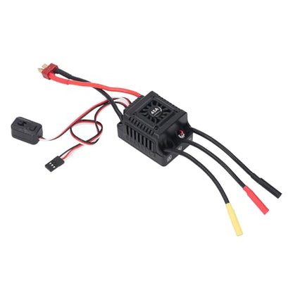 Brushless RC ESC Water Proof Electronic Speed Controller for 1/10 1/12 1/14 1/16 RC Cars, 2 to 3S Lipo Battery Compatible, High Performance, Easy Installation (45A)
