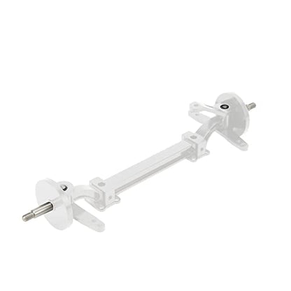 Diydeg RC Axle, Aluminium Alloy 1/14 RC Truck Front Steering Rod Link Pole Wheel Axle, RC Front Steering Wheel Axle Upgrades Parts for 1/14 Remote Control Unpowered Tractor Truck (Silver)